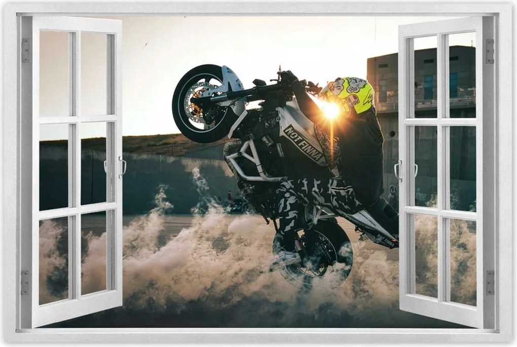 Poszterek 120x80 Gumiégetés Drift Motor