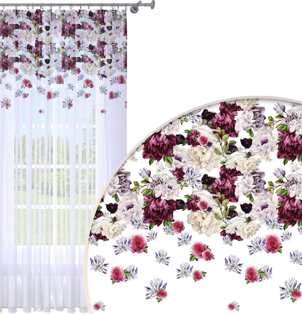 Függöny Kész 140x240 Fátyol Festett Béka Mintás 080