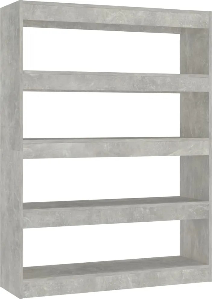 vidaXL betonszürke könyvszekrény/térelválasztó 100 x 30 x 135 cm