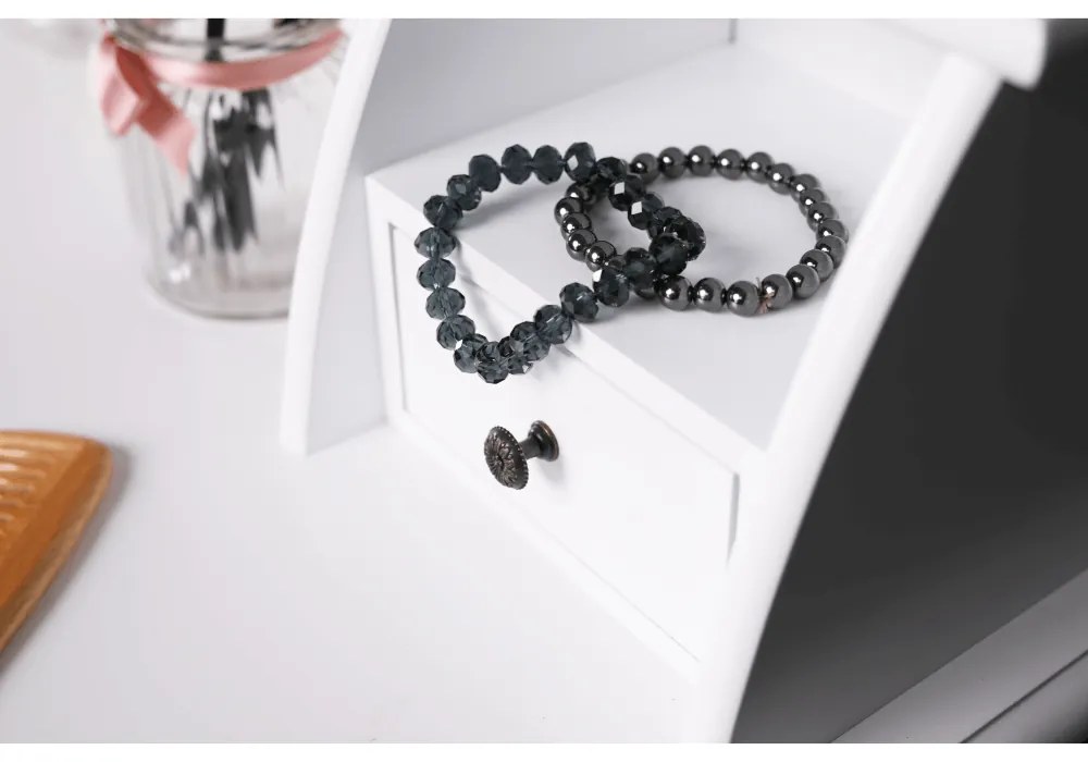 Dekoratív asztal székkel RODES NEW, fehér