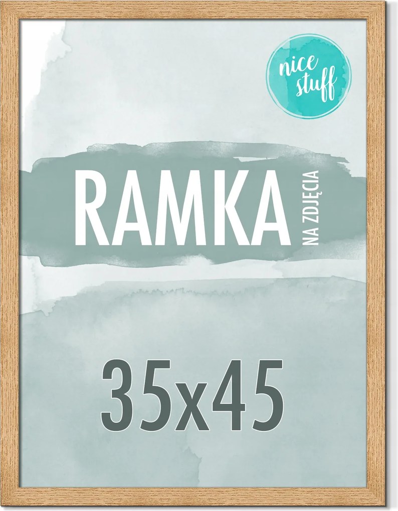 Képkeret 35x45 Képkeret Fotó 45x35 Mdf Barna Fa