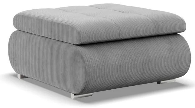 Tokio puff, kordbársony, szürke