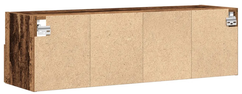 TV Fali Szekrény Régi Fa 100x30x30 cm Mérnök Fa