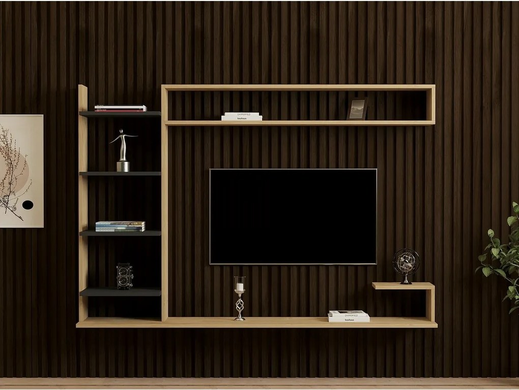 Noble Sapphire Oak and Anthracite TV-fal