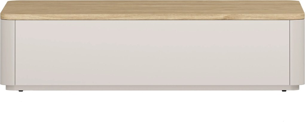 Amilio dohányzóasztal 100 cm fiókos - kasmír / olajozott tölgy