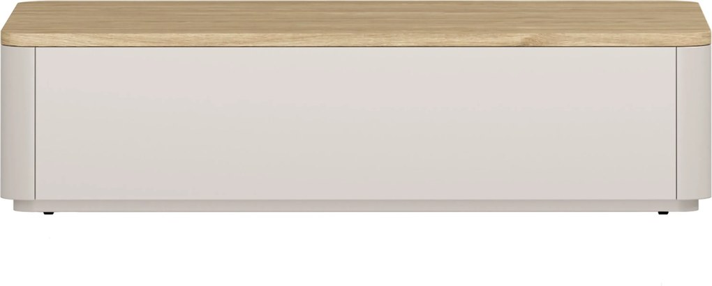 Amilio fiókos dohányzóasztal 100 cm - kasmír / olajozott tölgy
