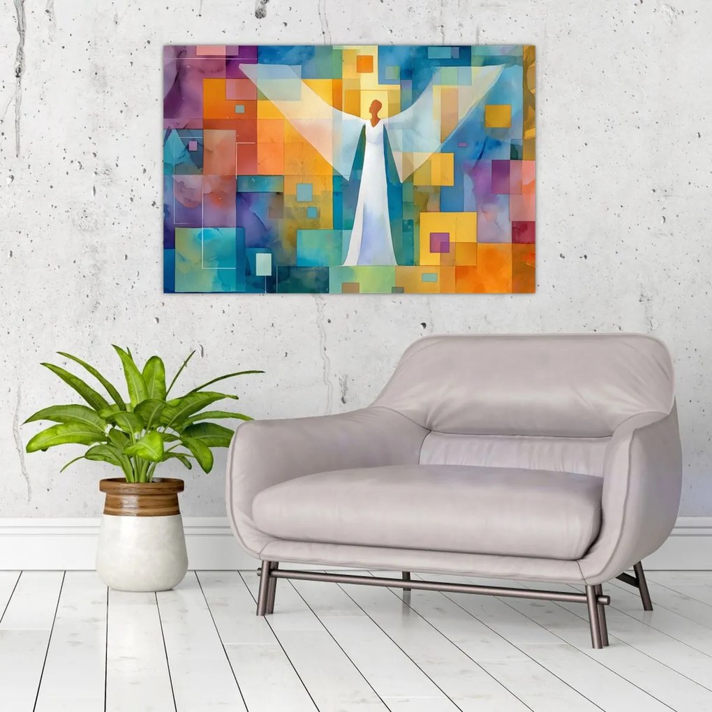 Kép - Geometrikus angyal (90x60 cm)