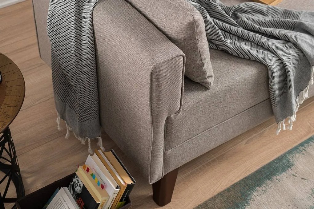 Design összecsukható kanapé Marisela 208 cm krém