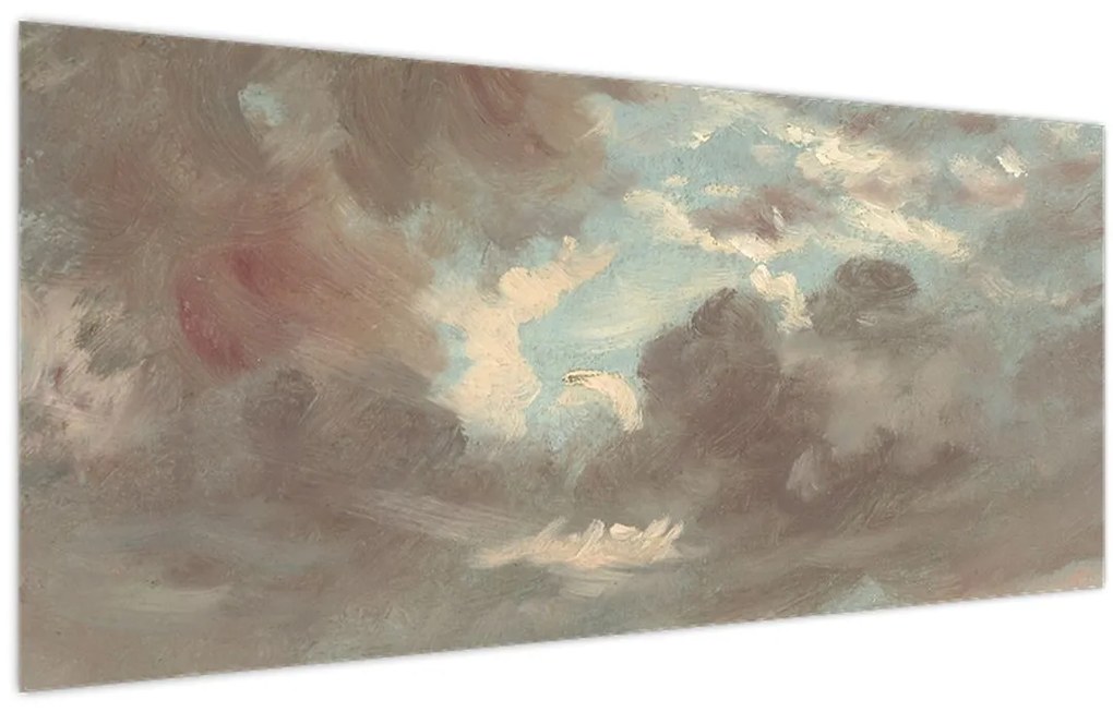 Kép - John Constable, Cloud Study Stormy Sunset, reprodukciók (120x50 cm)