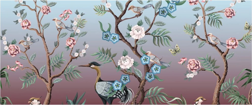 Kép - madár park (120x50 cm)