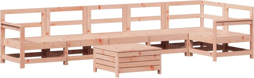 vidaXL 7 részes tömör duglászfenyő kerti kanapészett