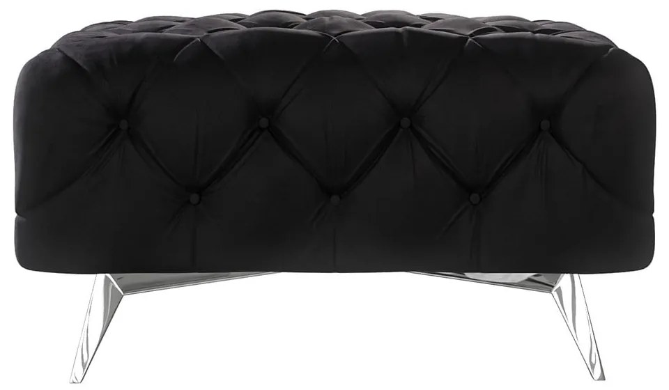 Fekete bársony lábtartó Chelsea – Ropez