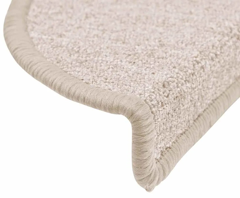 20 db lépcsőszőnyeg 56 x 17 x 3 cm bézs félkör alakú