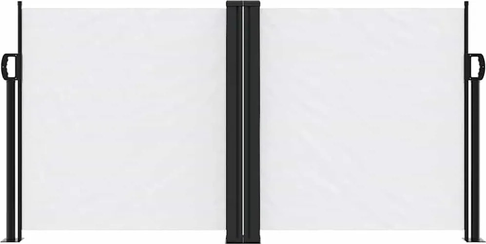 Fehér behúzható oldalsó napellenző 120 x 1200 cm