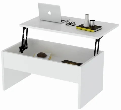 Összecsulható kávésasztal AKILLI 44,8x90 cm fehér