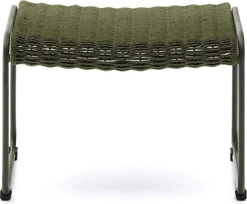 Zöld kerti puff Maurina – Kave Home