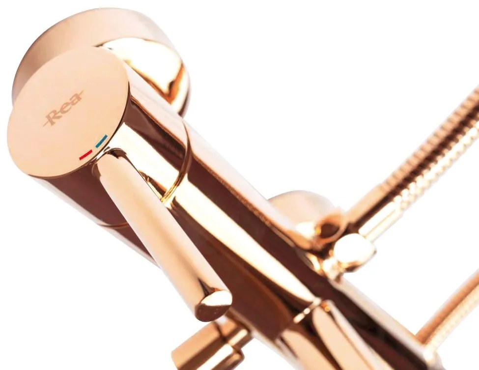 Fürdőkád csaptelep Rea Lungo Rose gold