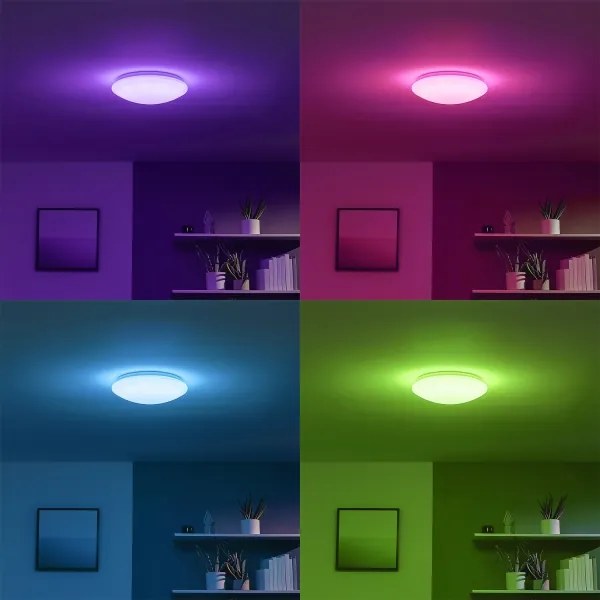 Eglo 33219 - GIRON-C RGB LED mennyezeti lámpa LED/17W/230V, átm. 30 cm, fehér