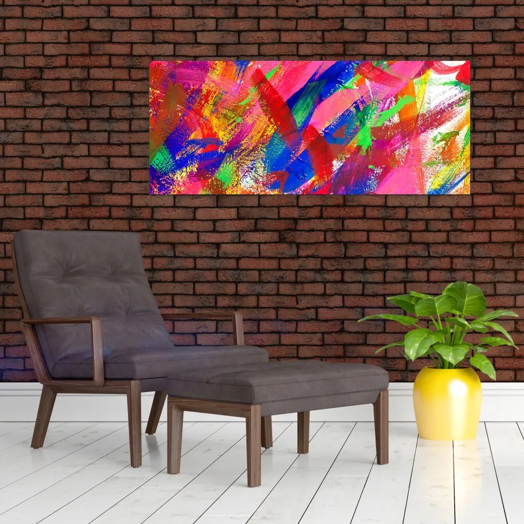 Kép - Színes absztrakció (120x50 cm)