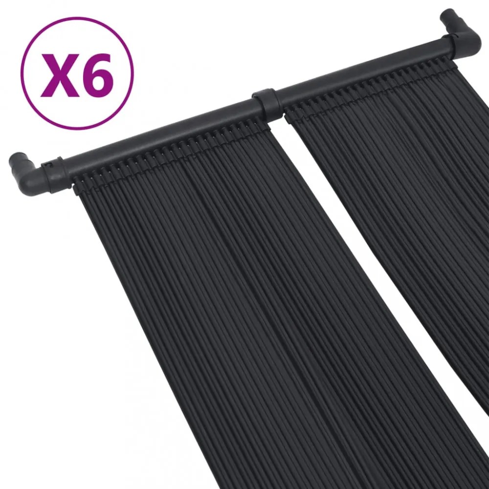 6 db napelemes medencefűtő panel 80 x 310 cm