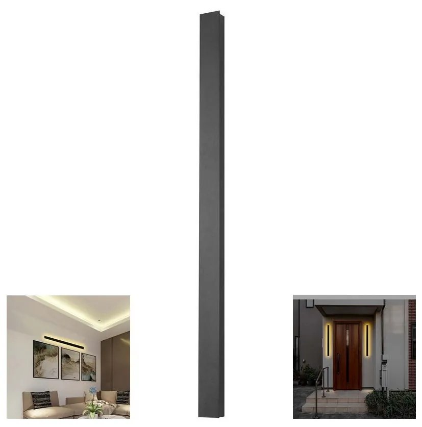 V-Tac LED Kültéri fali lámpa LED/10W/230V 4000K IP65 antracit VT1492