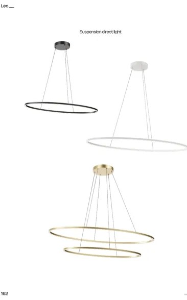 Redo 01-3299 - Dimmelhető LED-csillár, kábelen felfüggesztett LEO LED/67W/230V, fekete