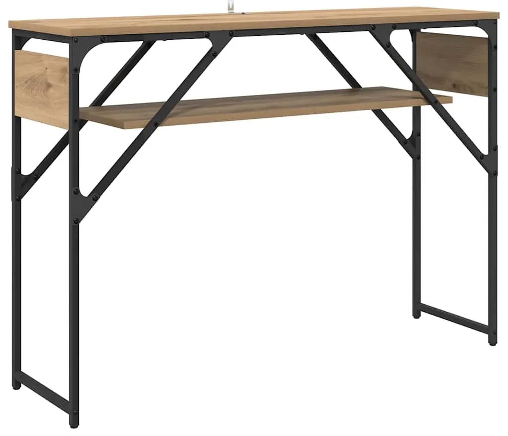 Konzolasztal Artisan tölgy 105x30x75cm Faanyag