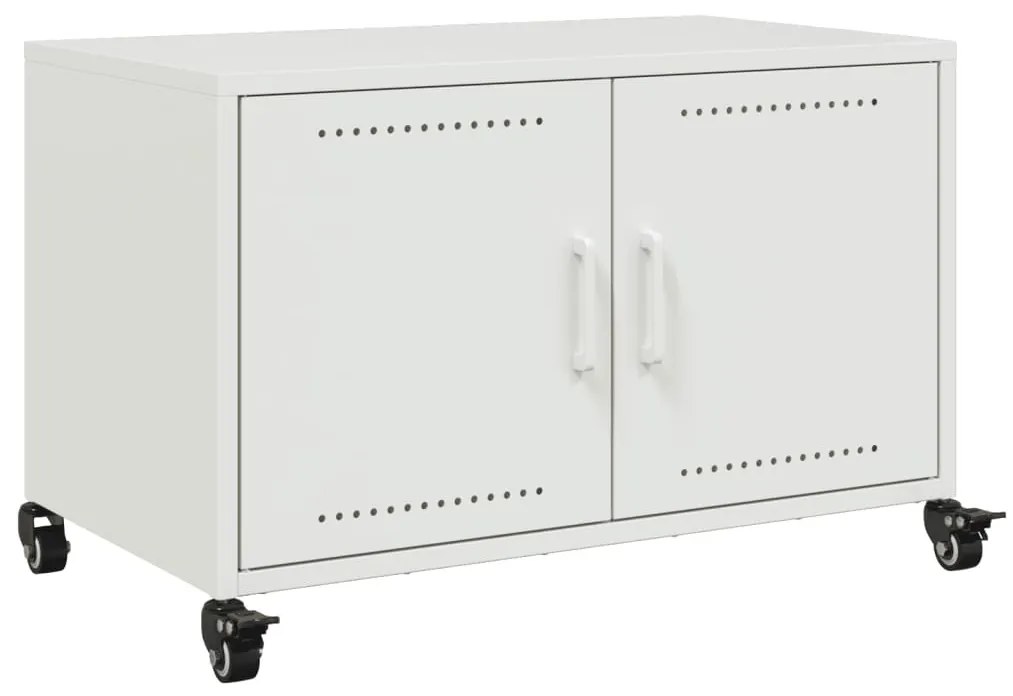 fehér acél TV-szekrény 68 x 39 x 43,5 cm