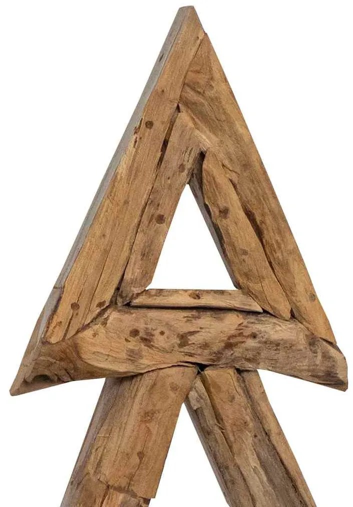 Karácsonyfa állvánnyal Barna 90 cm Tömör tíkfa