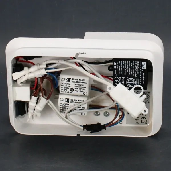 Lucide 79200/08/31 - BOXER LED fali lámpa 5W/230V + 5W USB, fehér