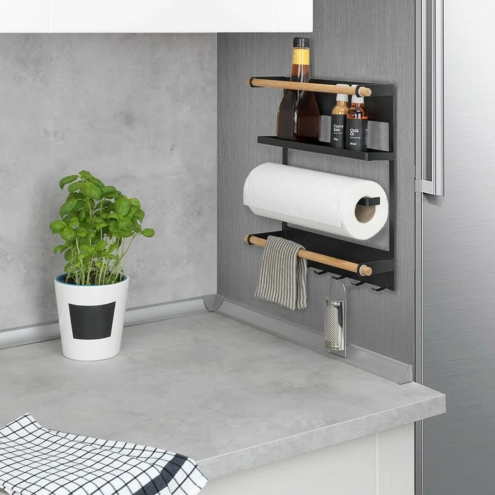 Wenko Magna fali konyhai szervező, fekete