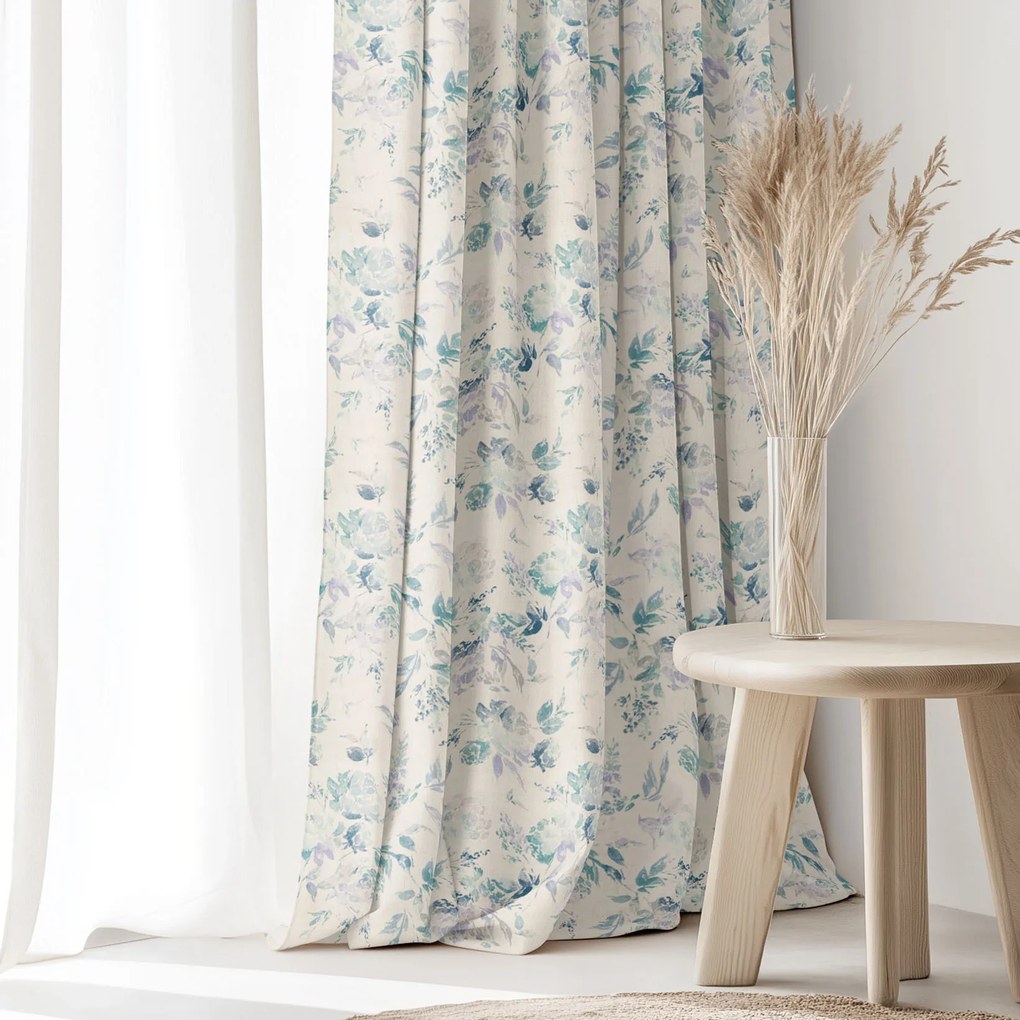 Goldea valencia dekorfüggöny - növénylenyomatok 160x135 cm