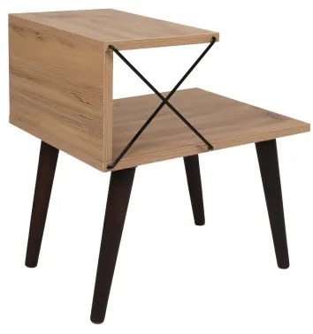Éjjeli szekrényke CROSS 55x50 cm barna
