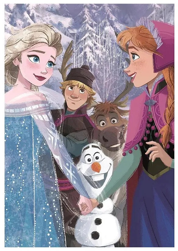Disney Jégvarázs Holding Hands 104 db-os puzzle Clementoni