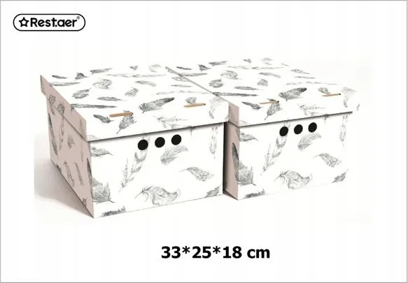 Elegáns dekorációs dobozok 33x25x18 cm ideális tároláshoz