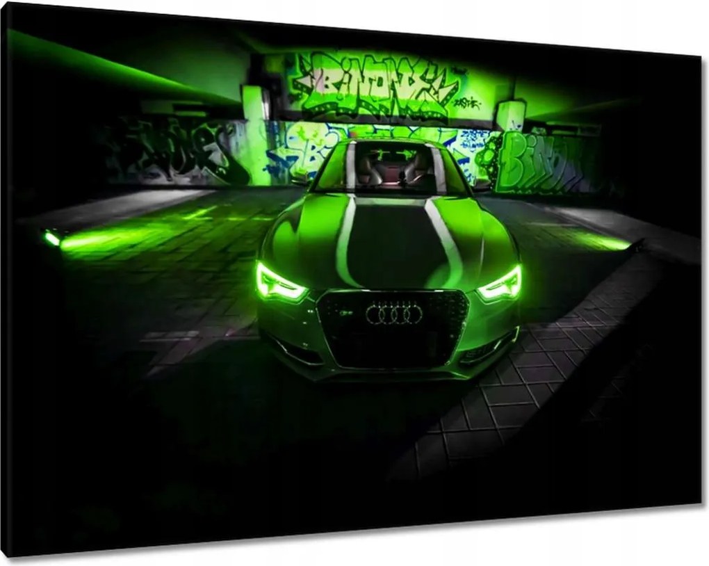 Vászonkép 100x70 Lime Audi Autók