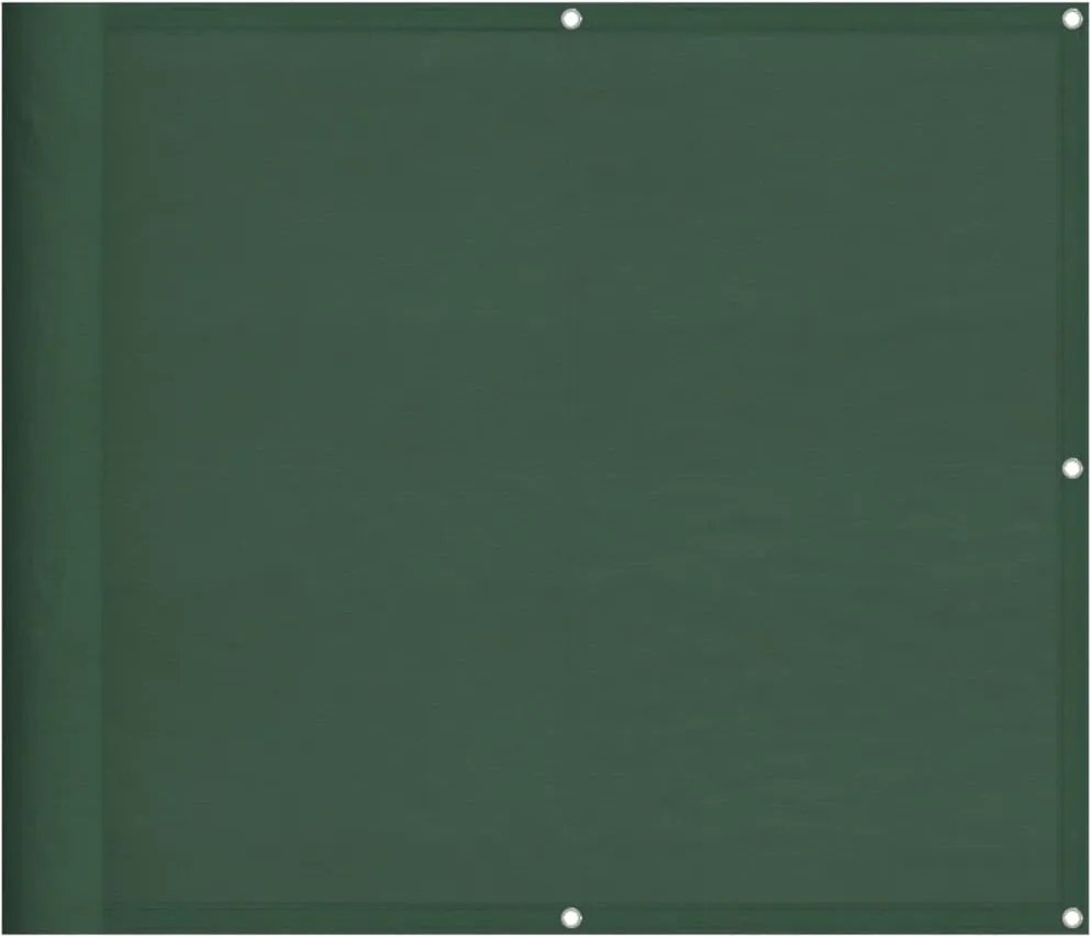 vidaXL sötétzöld 100% oxford poliészter erkélyparaván 90 x 800 cm