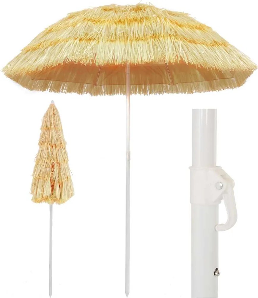 vidaXL hawaii stílusú természetes strand napernyő 180 cm