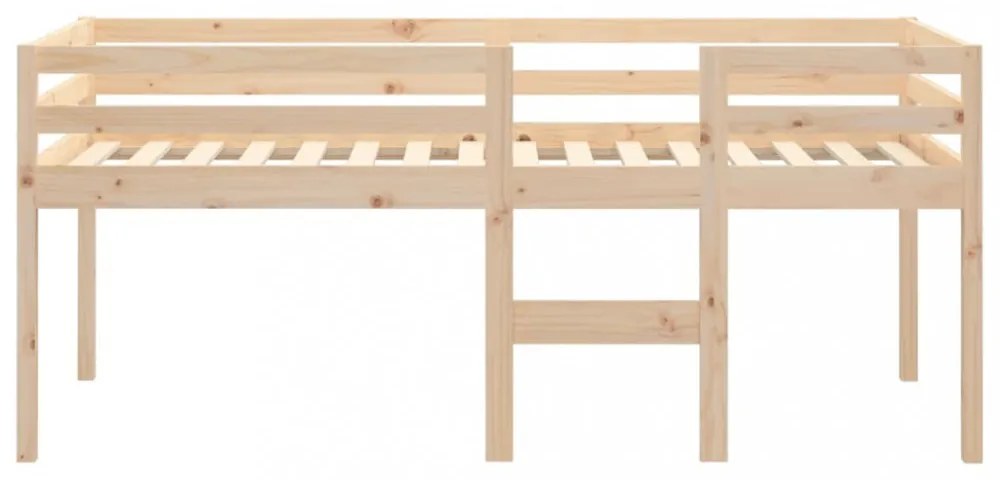 tömör fenyőfa magasított ágy 90x190 cm