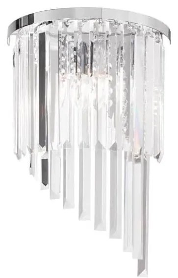 Ideal Lux Ideal Lux - Fali kristály lámpa CARLTON 3xE14/40W/230V fényezett króm ID168913