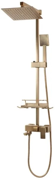 REA-P7050 - JACK csaptelepes zuhanyszett, szálcsiszolt arany