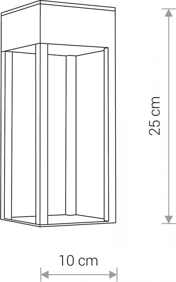 NOWODVORSKI 8146 STRUCTURE Modern Kültéri Fali Lámpa LED IP54