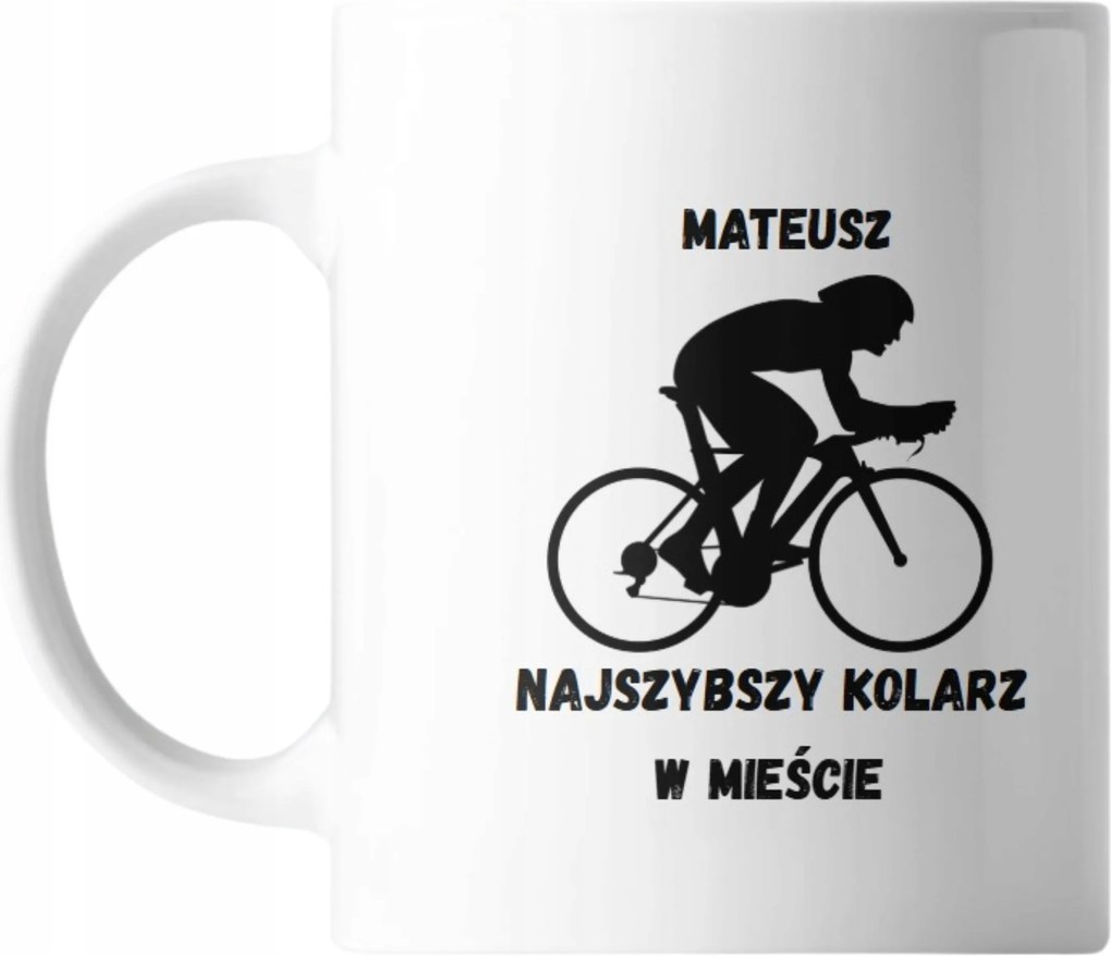 Kerámia Nyomott Mintás Bögre Kerékpárosoknak Névre Szóló Ajándék