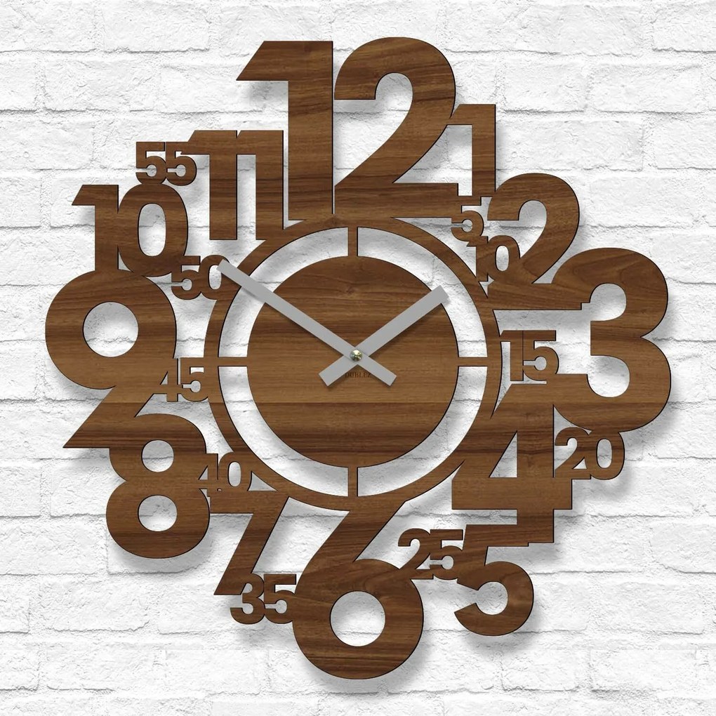 DUBLEZ | Stílusos mutatós falióra - Heures