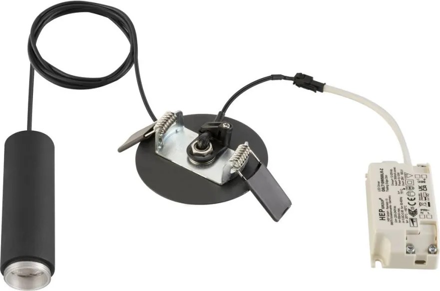 SLV 1007548 LALU Hengeres Függesztett Lámpa Fekete LED IP20