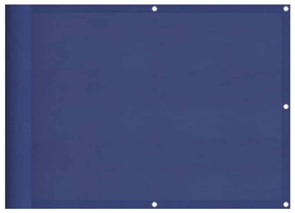 kék 100% oxford poliészter erkélyparaván 75 x 1000 cm