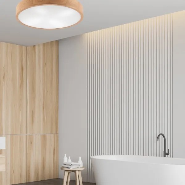 Mennyezeti lámpa OAK 4xE27/60W/230V ø 57,5 cm tölgy