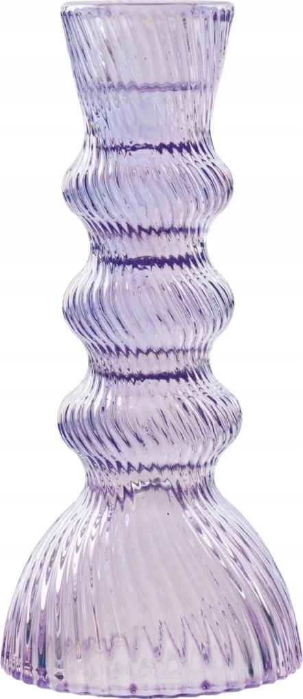 Livarno Home Üveg Gyertyatartó Lila 7×15 Cm-es Kúpos Gyertyához