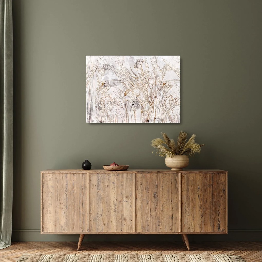 Kép - íriszek (üvegen) (70x50 cm)