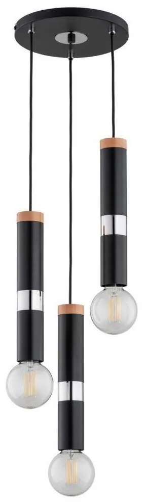 Csillár zsinóron GAMBIT 3xE27/60W/230V